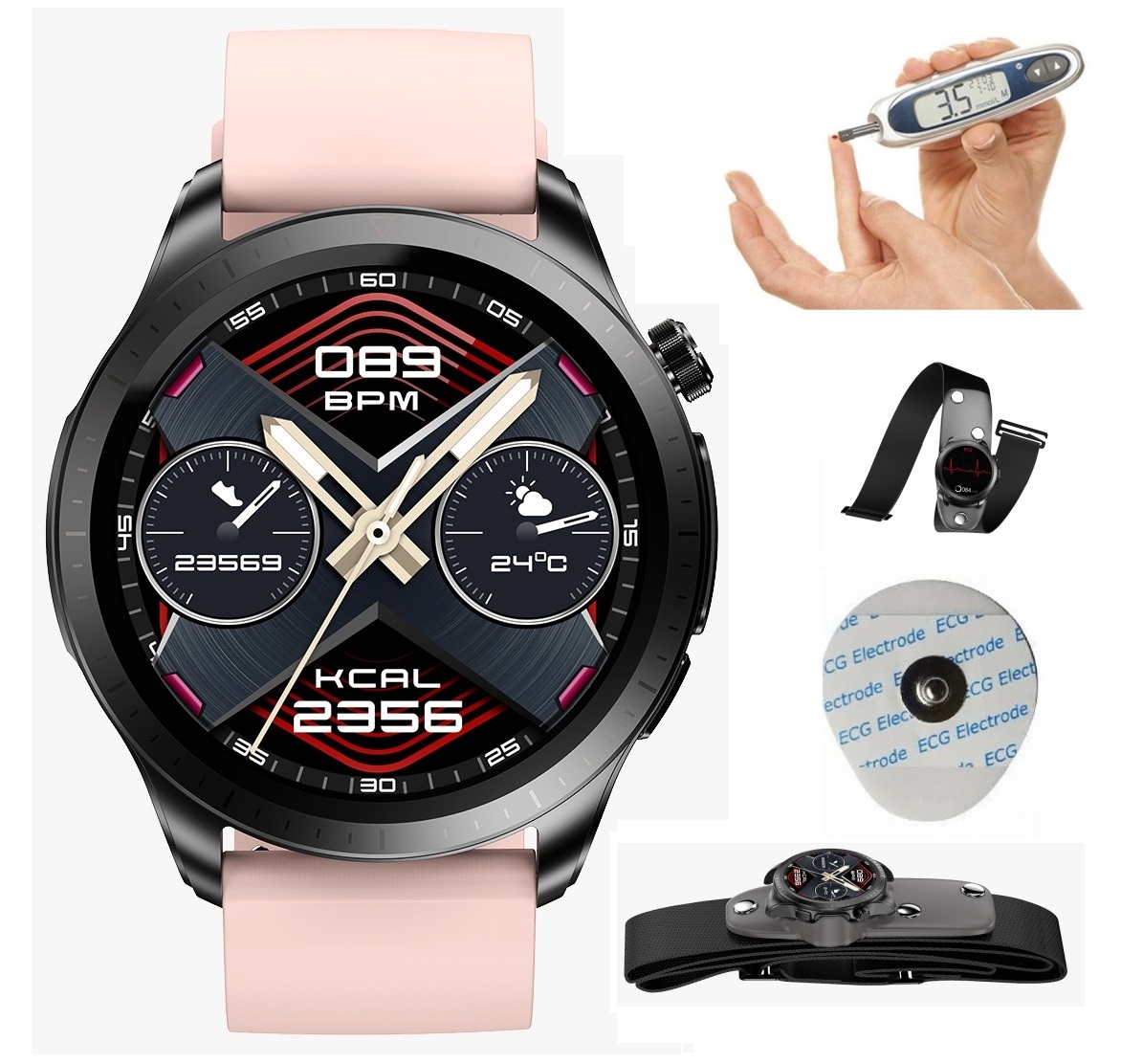 Smartwatch z pomiarem cukru Medatech TKY420 - obrazek 3